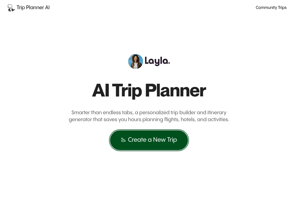 Trip Planner AI Screenshot