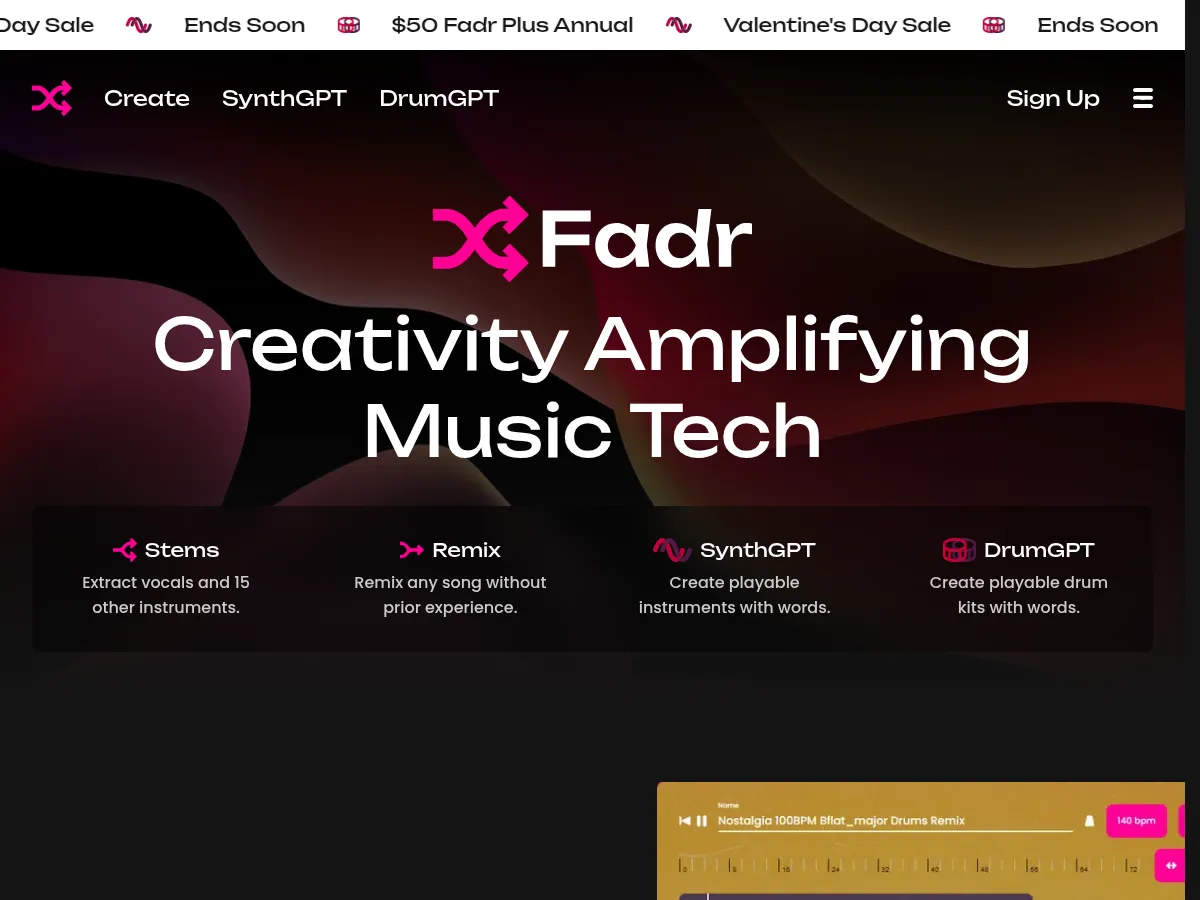 Fadr Screenshot