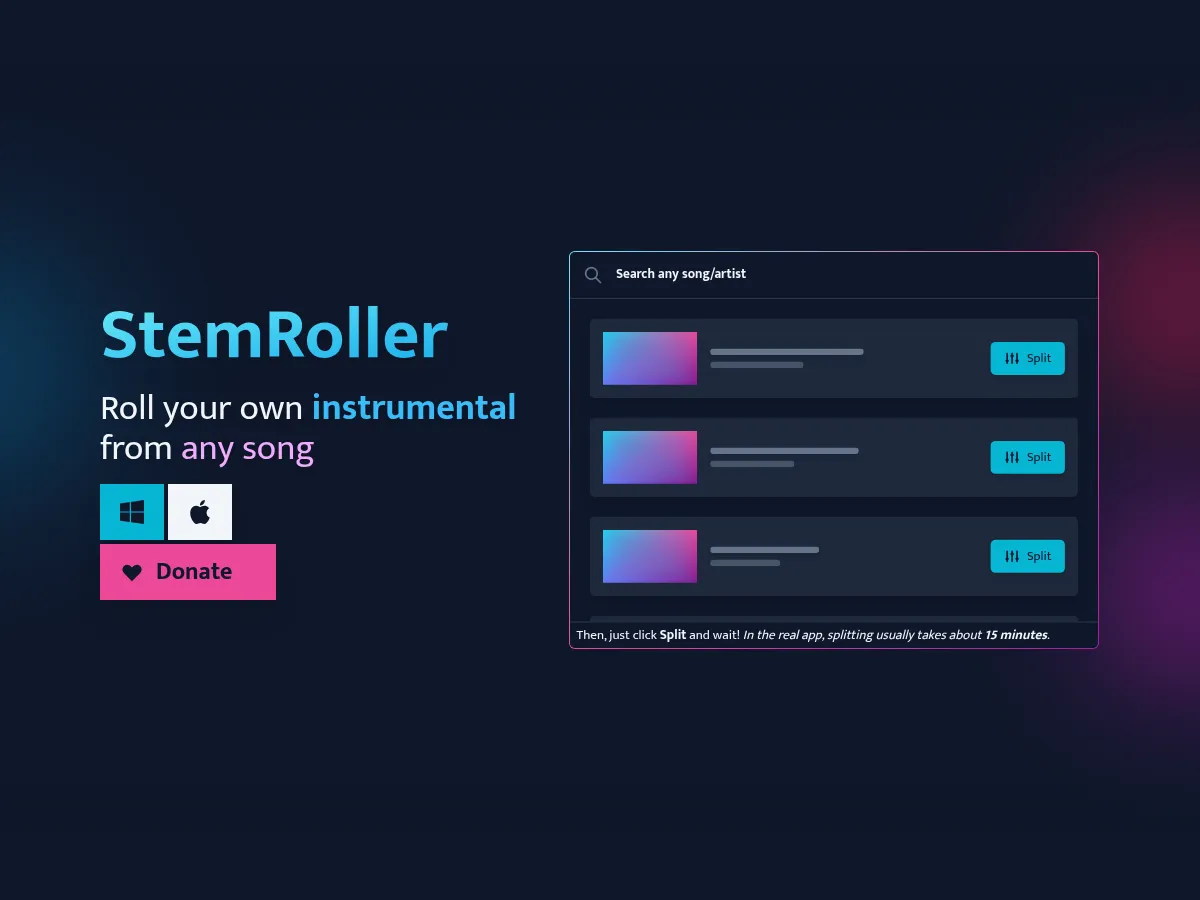 StemRoller Screenshot