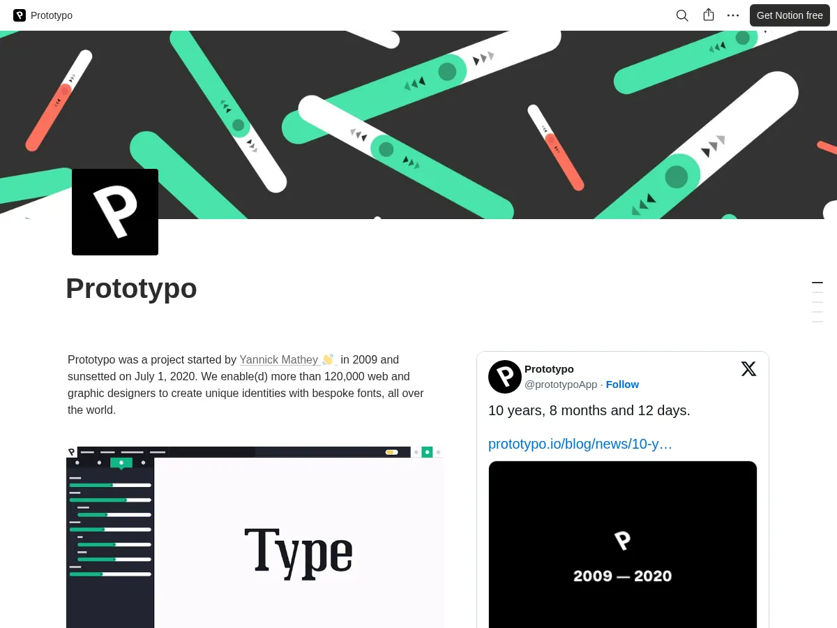 Prototypo Screenshot