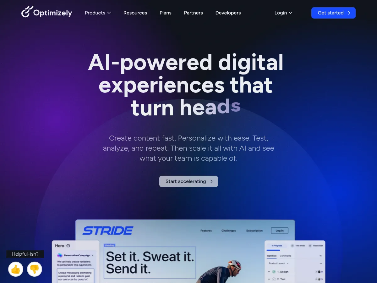 Optimizely Screenshot