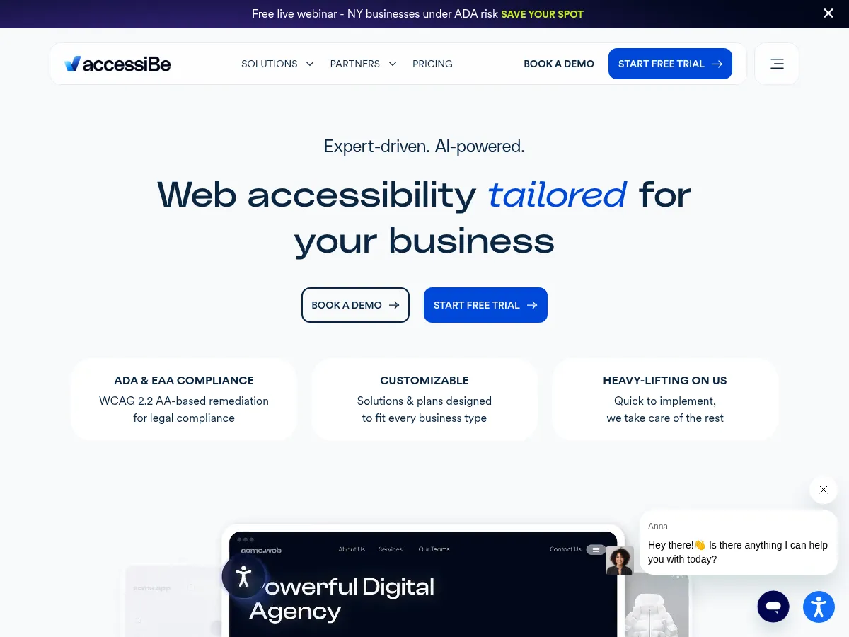 accessiBe Screenshot