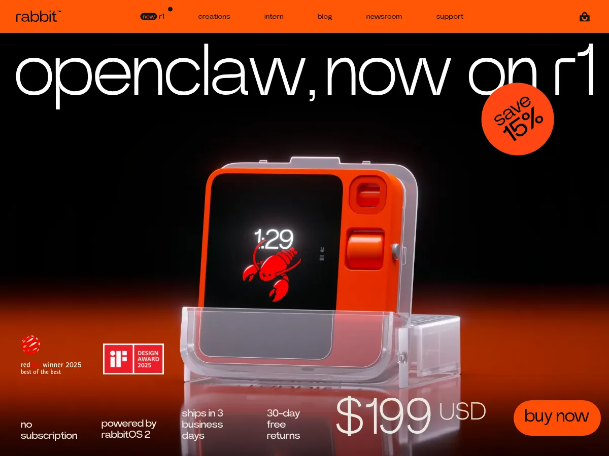 Rabbit R1 Screenshot