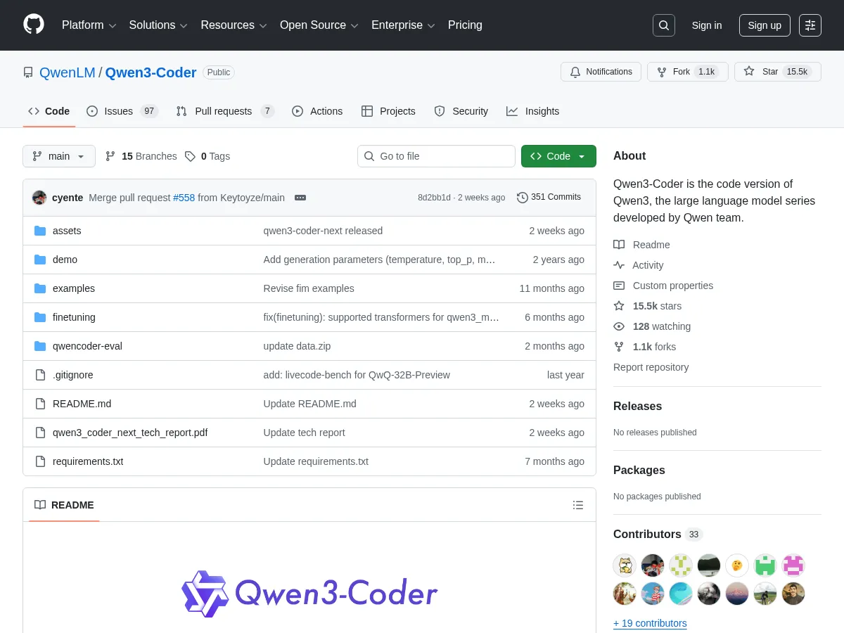 Qwen2.5-Coder Screenshot