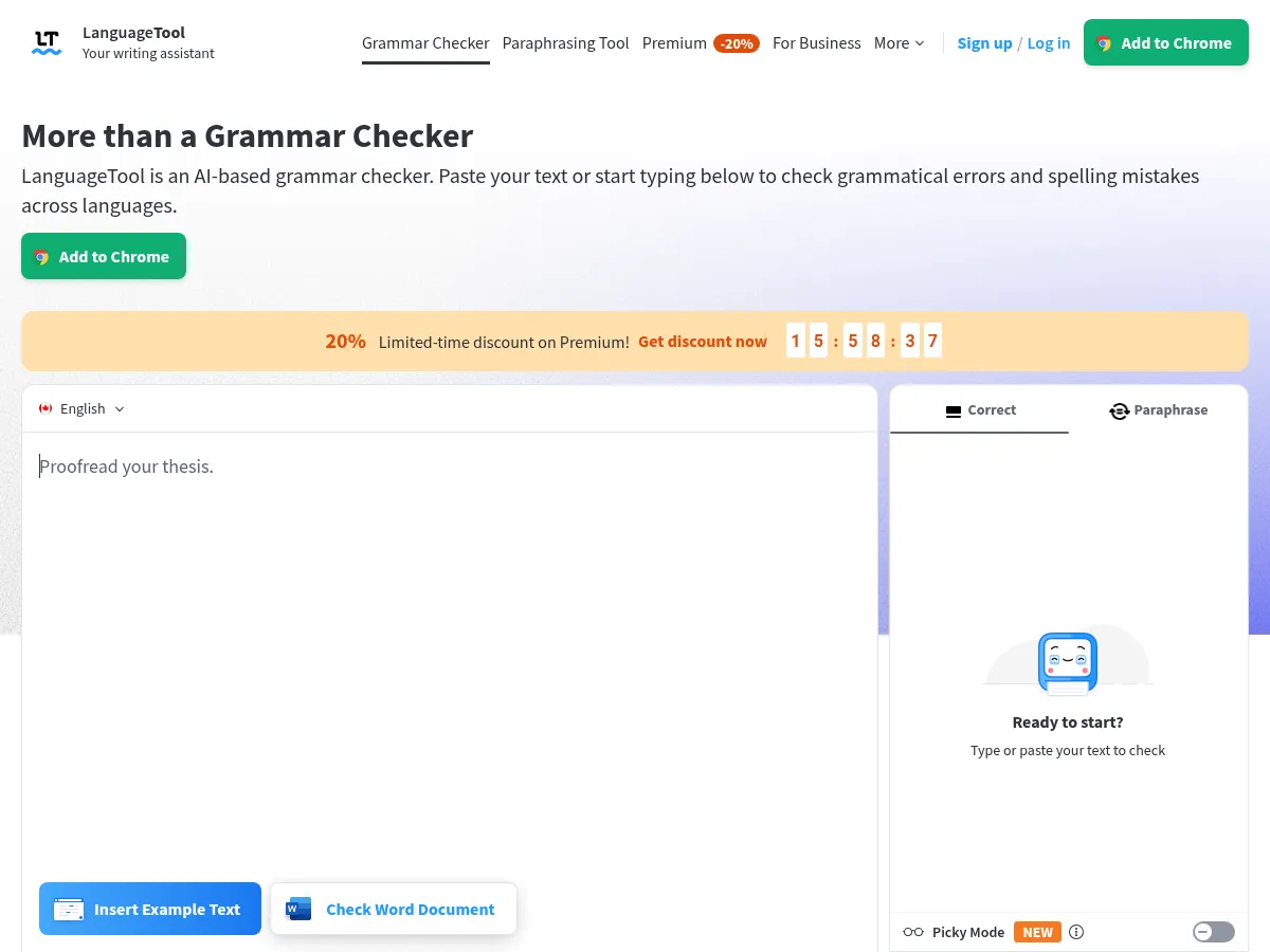 LanguageTool Screenshot