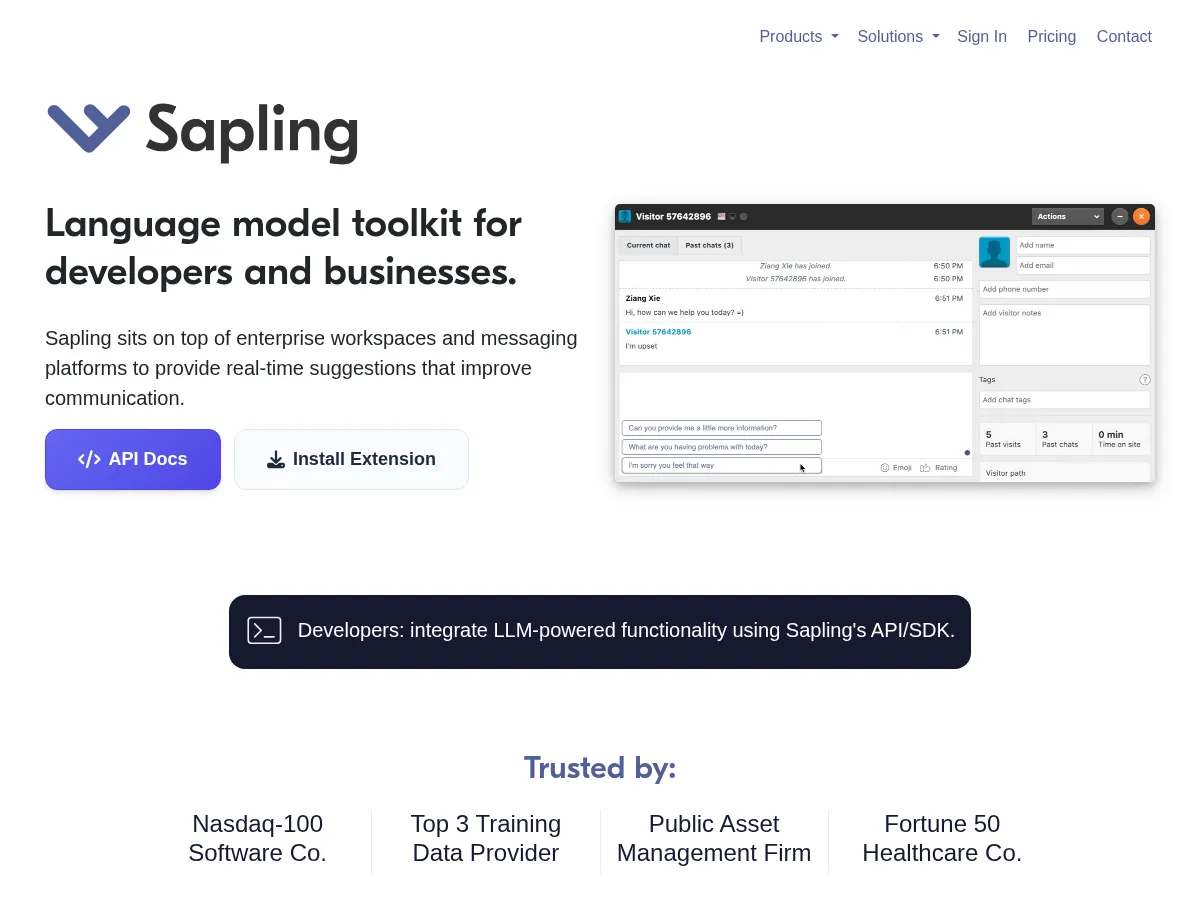 Sapling Screenshot