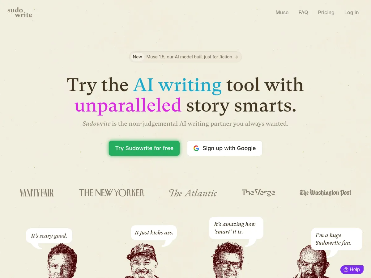 Sudowrite Screenshot