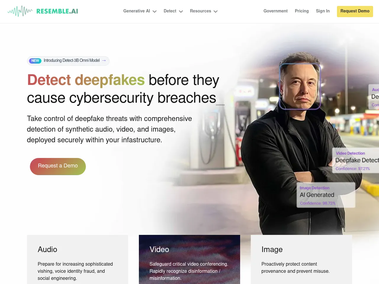 Resemble AI Detect Screenshot