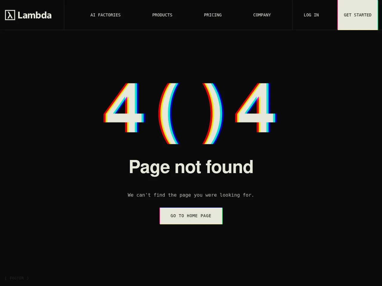 Lambda Cloud Screenshot