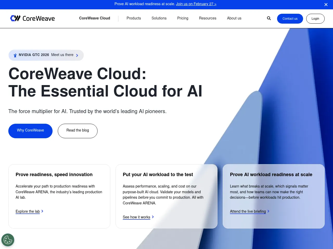 CoreWeave Screenshot