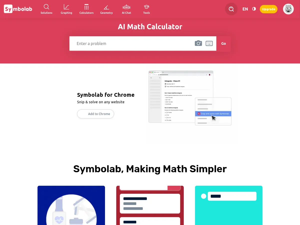 Symbolab Screenshot