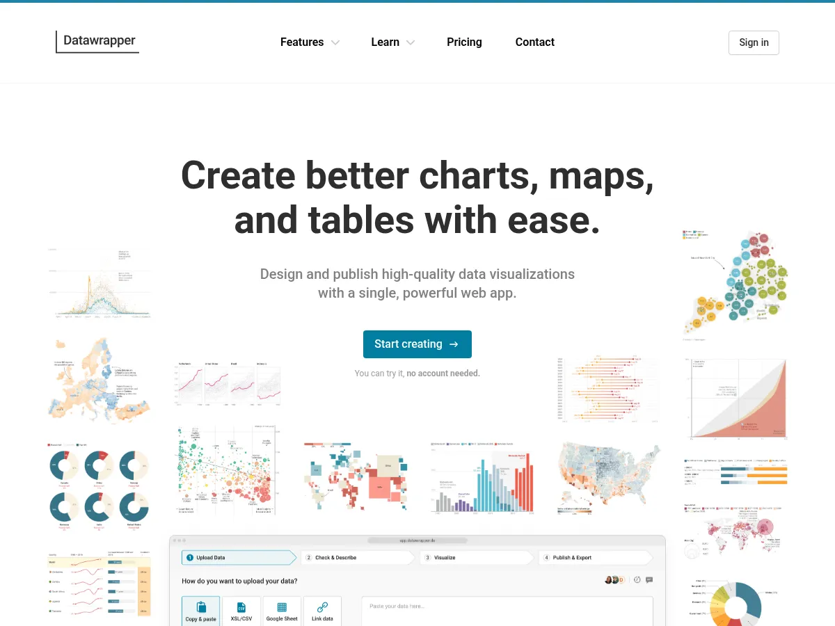 Datawrapper Screenshot