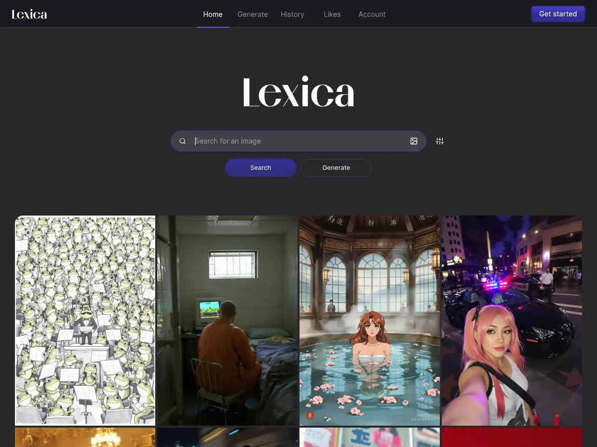 Lexica Screenshot