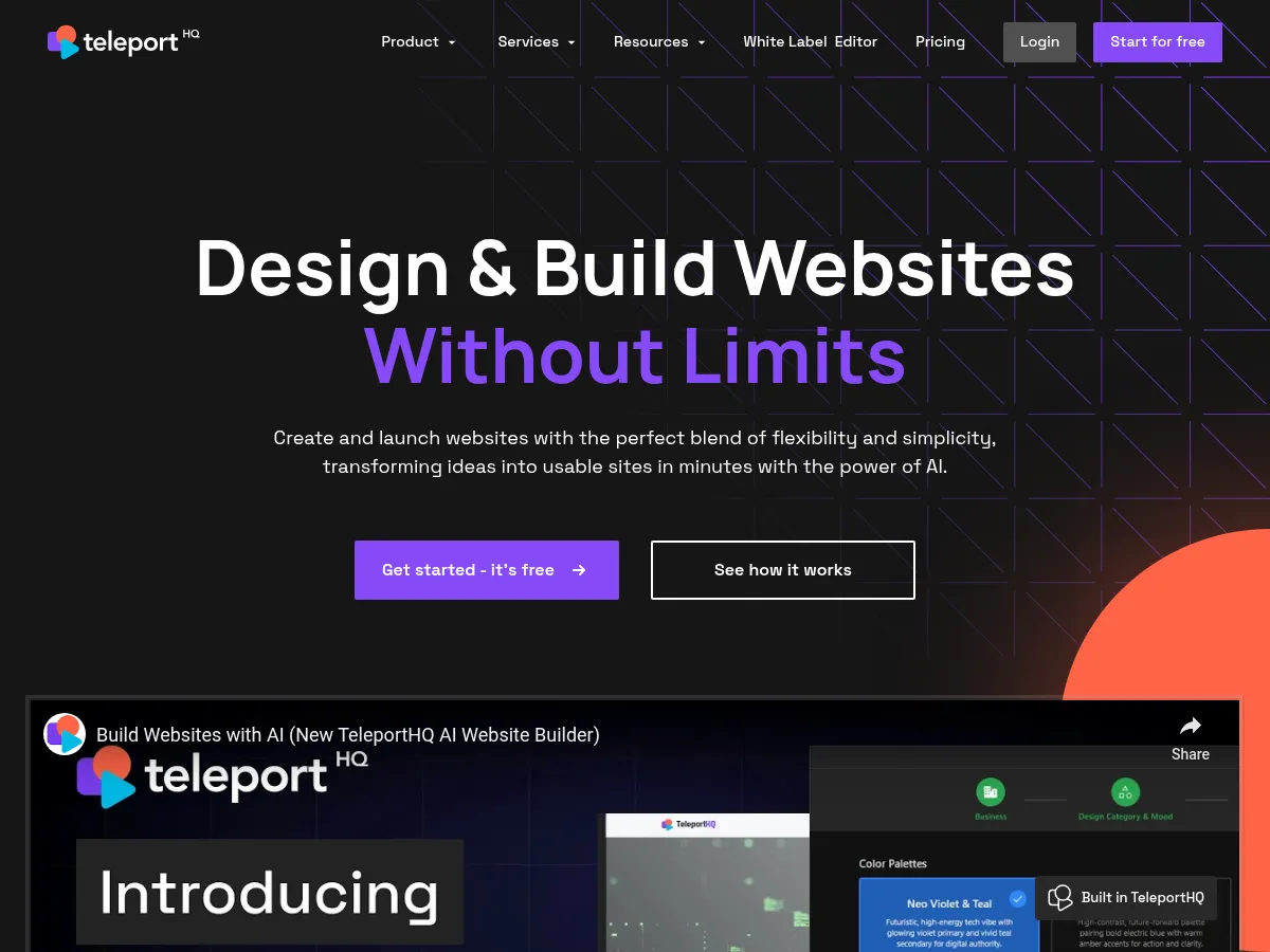 TeleportHQ Screenshot