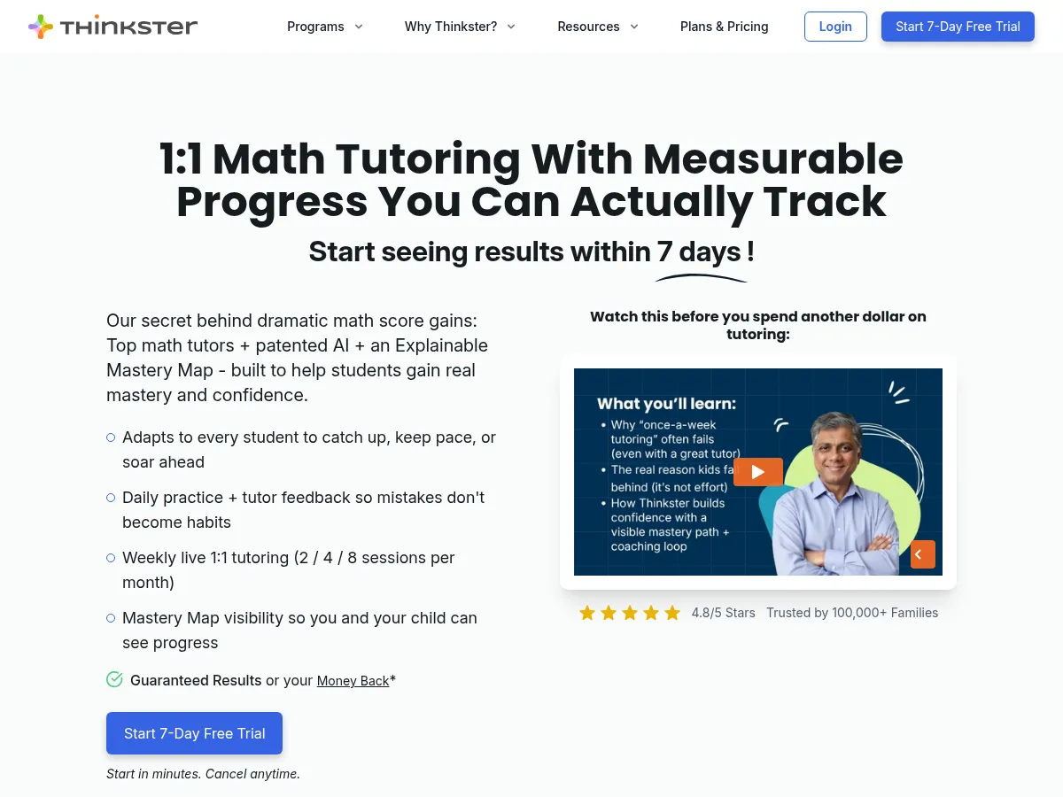 Thinkster Math Screenshot